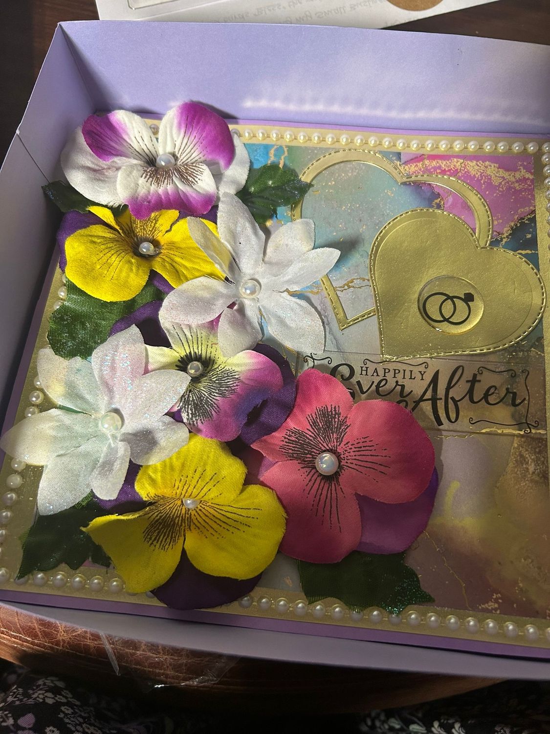 Golden Vows Keepsake Card