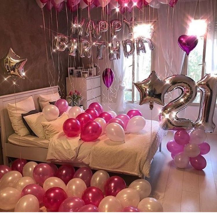 Hotel Room Decor with Balloons #1