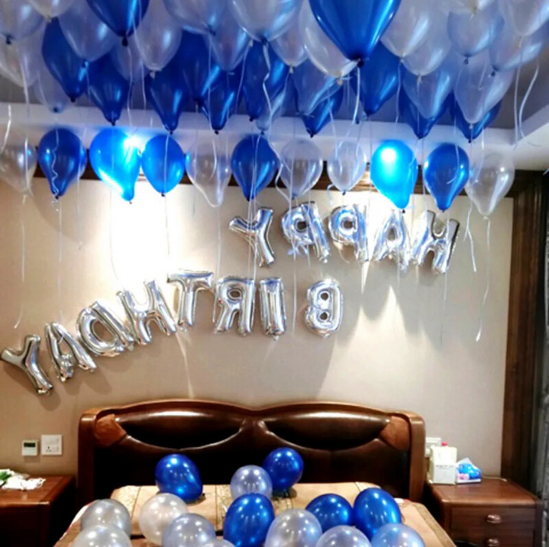 Hotel Room Decor With Balloons #6