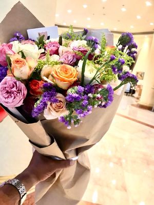 Bouquet Of Mixed Flowers in a Vase