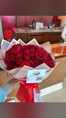 57 Red Roses Bouquet 
