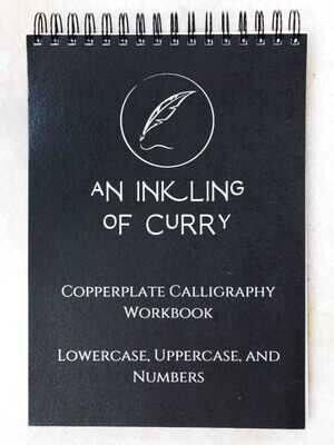 Copperplate Calligraphy Traceable Workbook for Beginners - Uppercase, Lowercase and Numbers