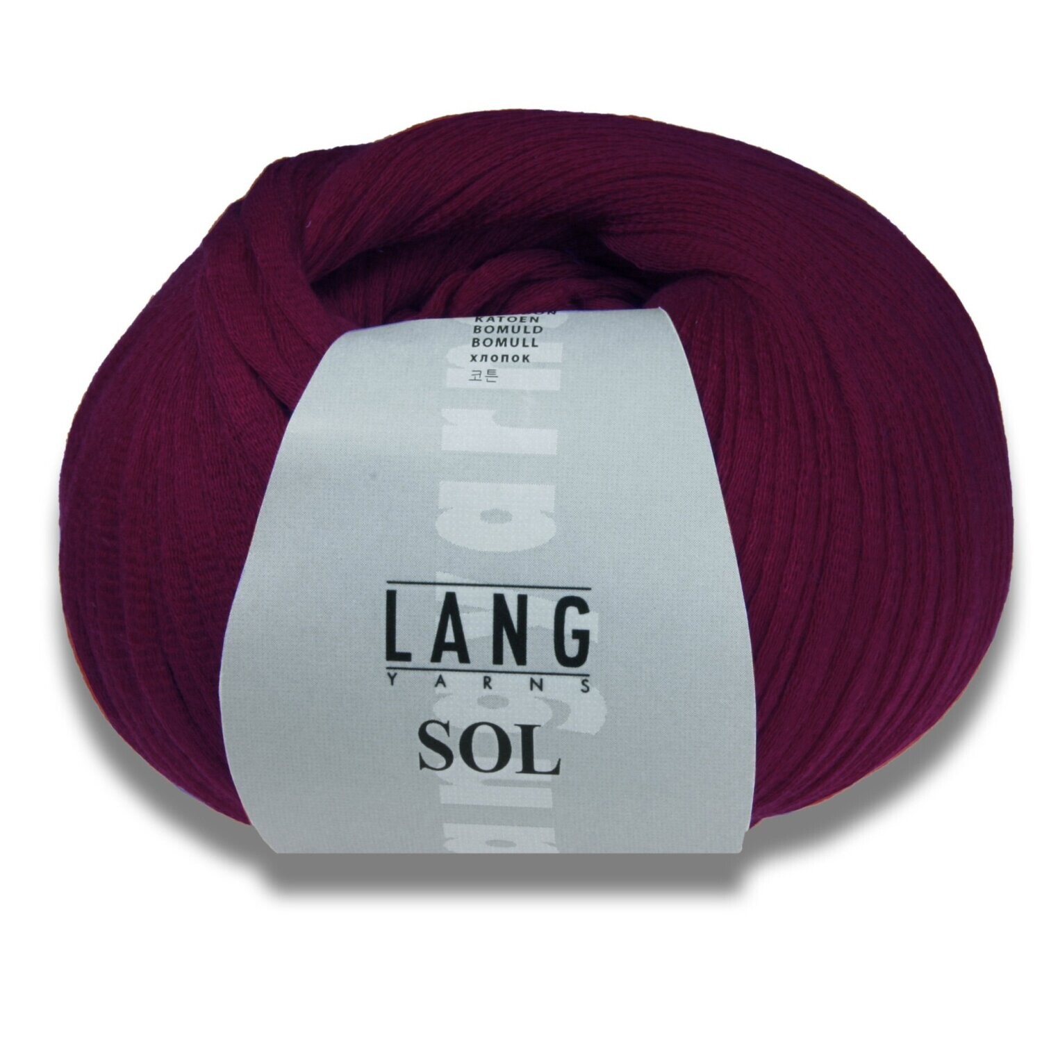 Lang Yarns Sol, Farbe: 0080 Bordeaux