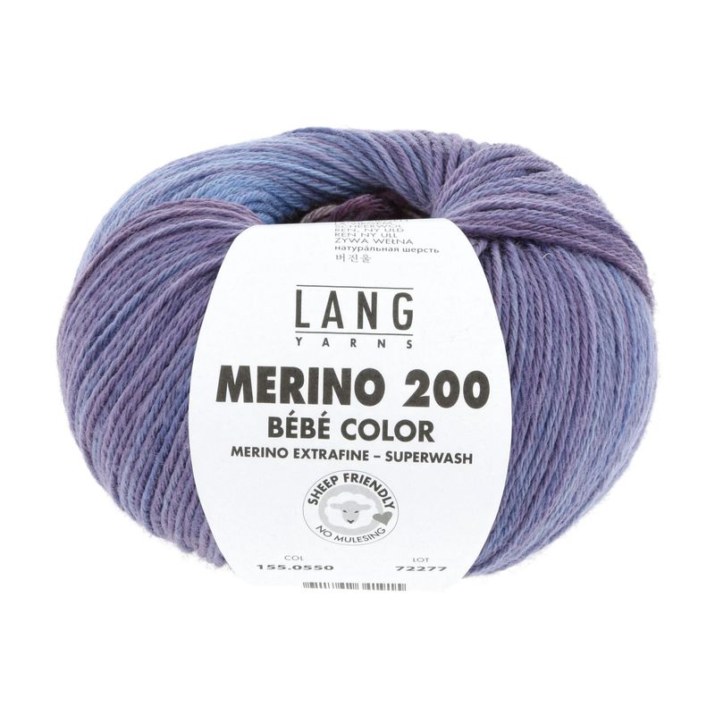 Lang Yarns Merino 200 Bebe Color Lang Yarns Merino 200 Bebe Color