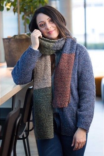 Gratisanleitung Schal im Colour Blocking aus Austermann Season Alpaca