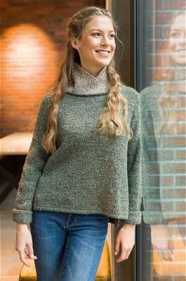 Gratisanleitung Damenpullover aus Austermann Season Alpaca