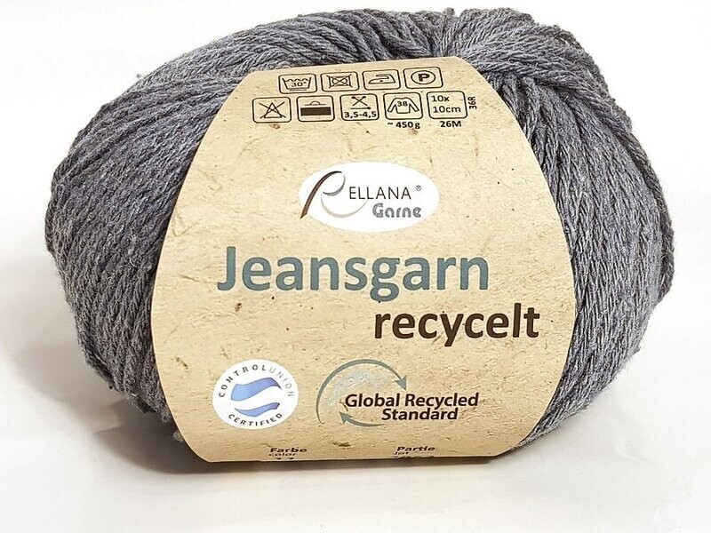 Rellana Garne Jeansgarn recycelt