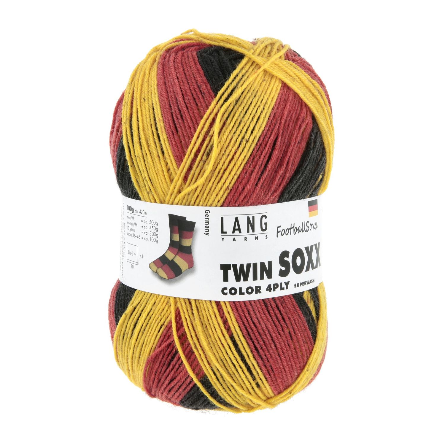 Lang Yarns, Twin Soxx FootballSoxx color 4ply