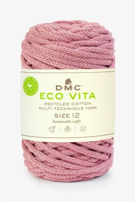 DMC Eco Vita recycled cotton multi technique yarn size 12 DMC Eco Vita recycled cotton multi technique yarn size 12