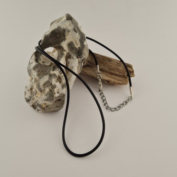 Halsband Schwarz, 48-51cm längenverstellbar