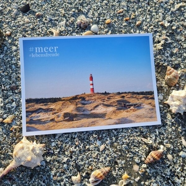 Postkarte "#meer #Lebensfreude"