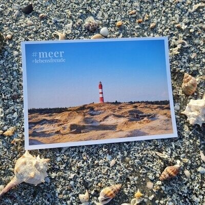 Postkarte "#meer #Lebensfreude"