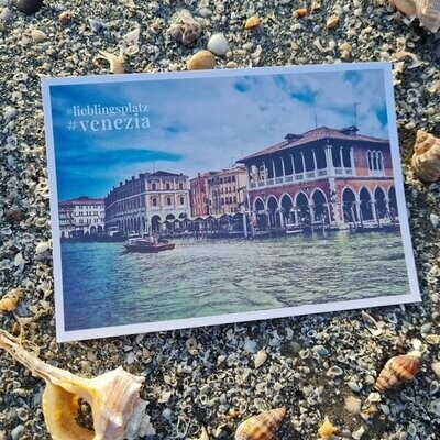 Postkarte "'#lieblingsplatz #venezia"