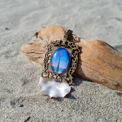 Medaillon "Laterne Punta della Dogana" Bronze Oval