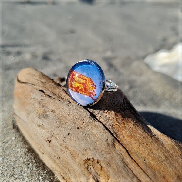 Ring "Flagge der Republik Venedig" Silber