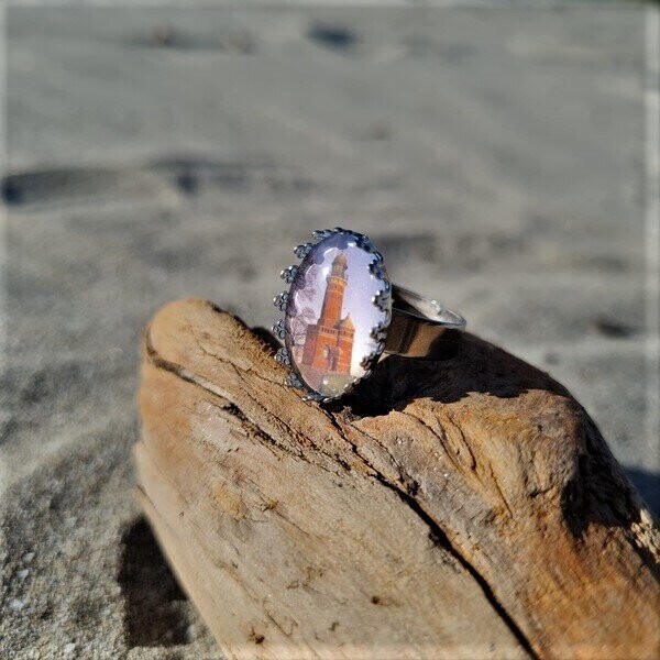 Ring Filigran "Leuchtturm Holtenau" Silber