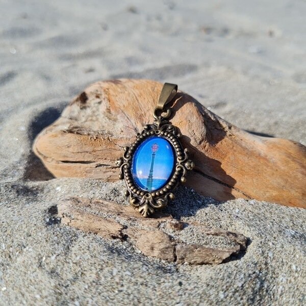 Medaillon "Laterne Punta della Dogana“ Bronze Oval