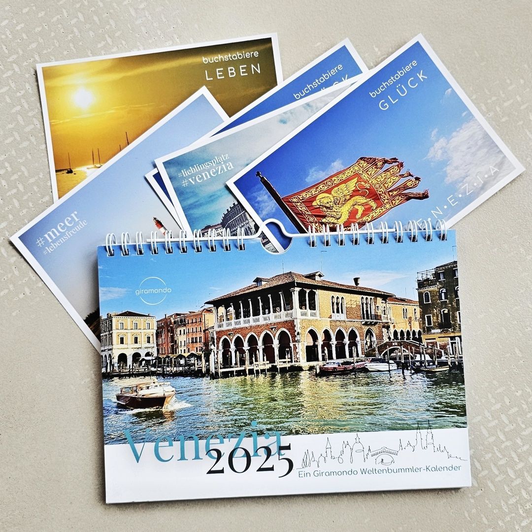SET: Wochenkalender "Venezia 2025" & 5 Postkarten