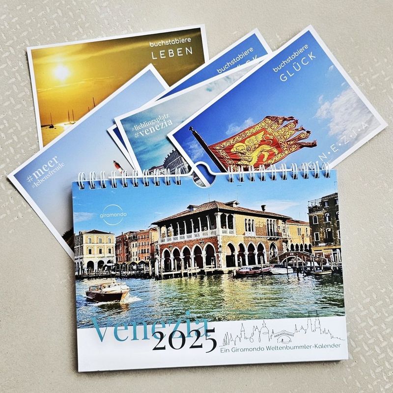 SET: Wochenkalender "Venezia 2025" & 5 Postkarten