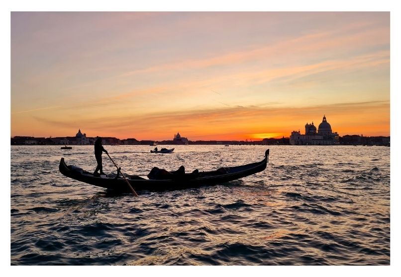 Venezia-Magnet Venezia-Magnet "Tramonto & Gondoliere"