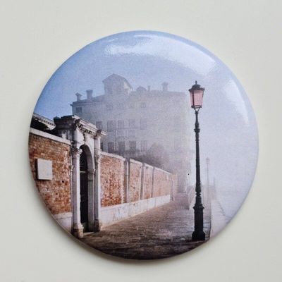 Venezia-Magnet "Zattere im Nebel"