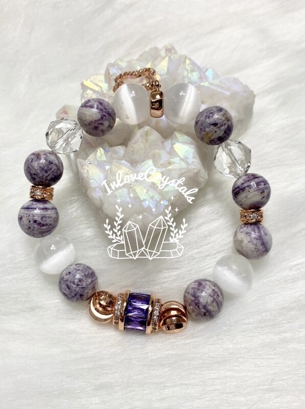 Tiffany Stone &amp; Selenite Bracelet (Tiffany)