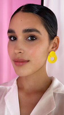 Yellow Statement Earrings