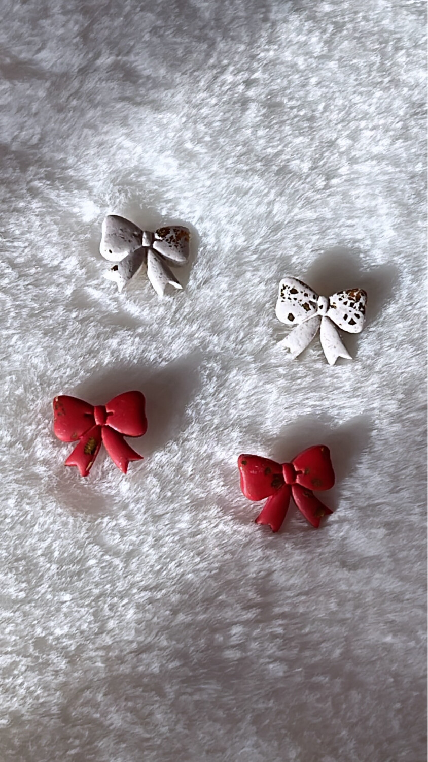 Christmas Bow Stud Set