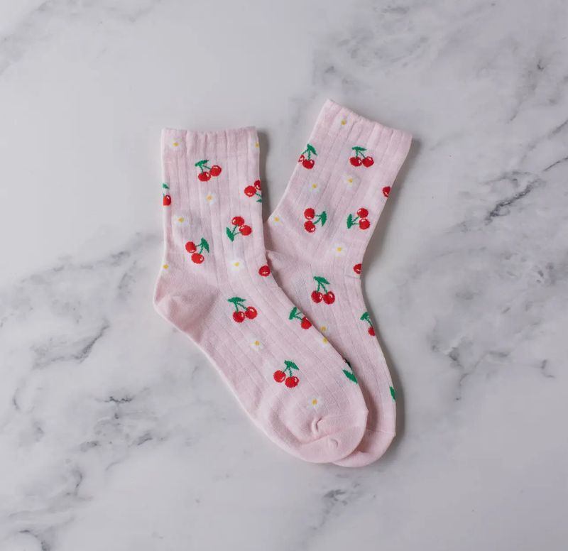 Cherry & Daisy Socks