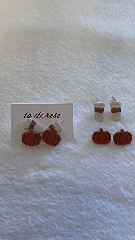 Pumpkin Spice Earrings Set