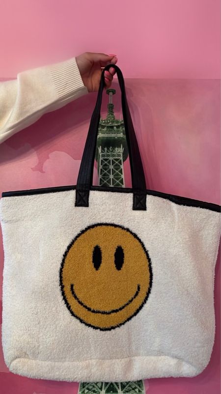 Smiley Tote Bag Ivory