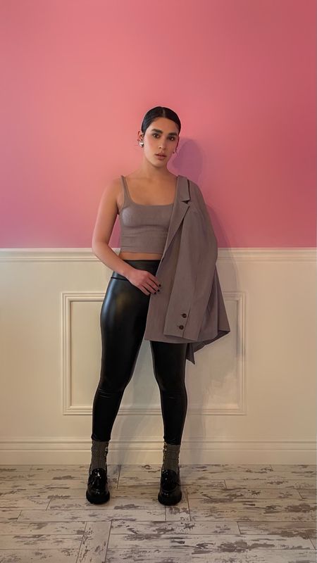 Lily Gray Crop Tank
