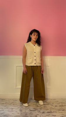 Button-Up Sweater Vest