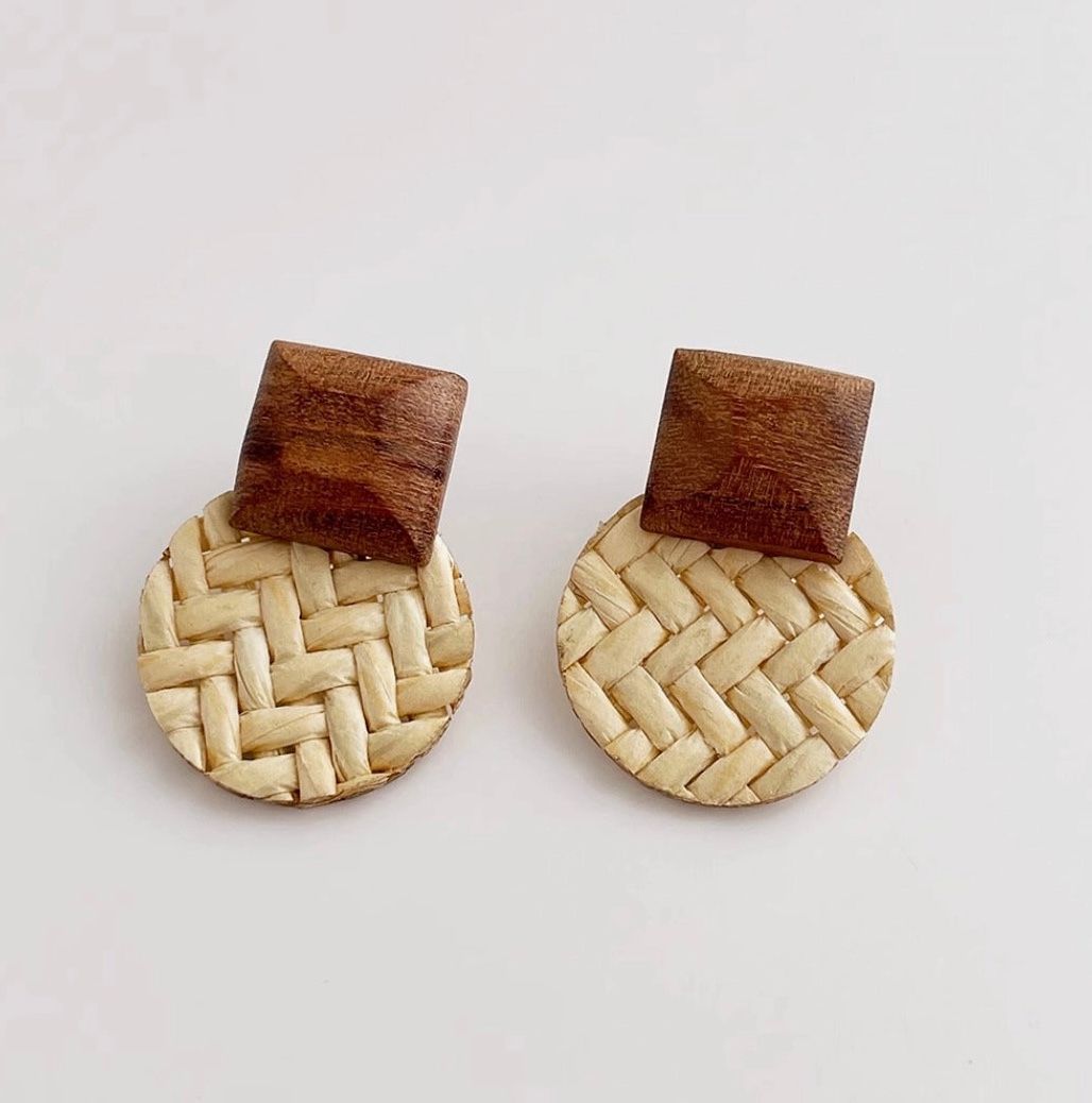 The Rattan Earrings The Rattan Earrings