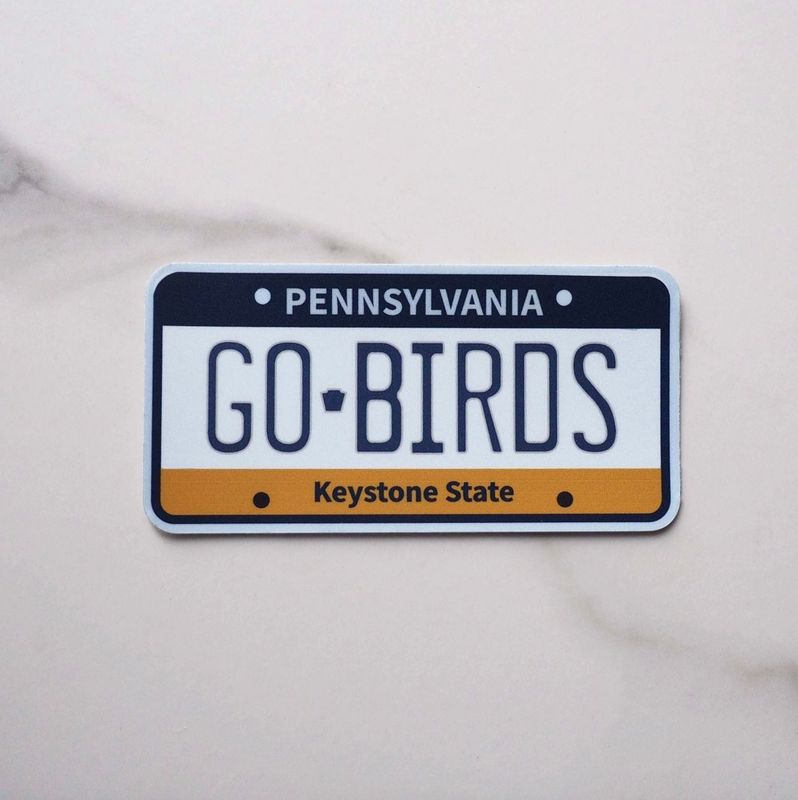 Go Birds Plate Sticker