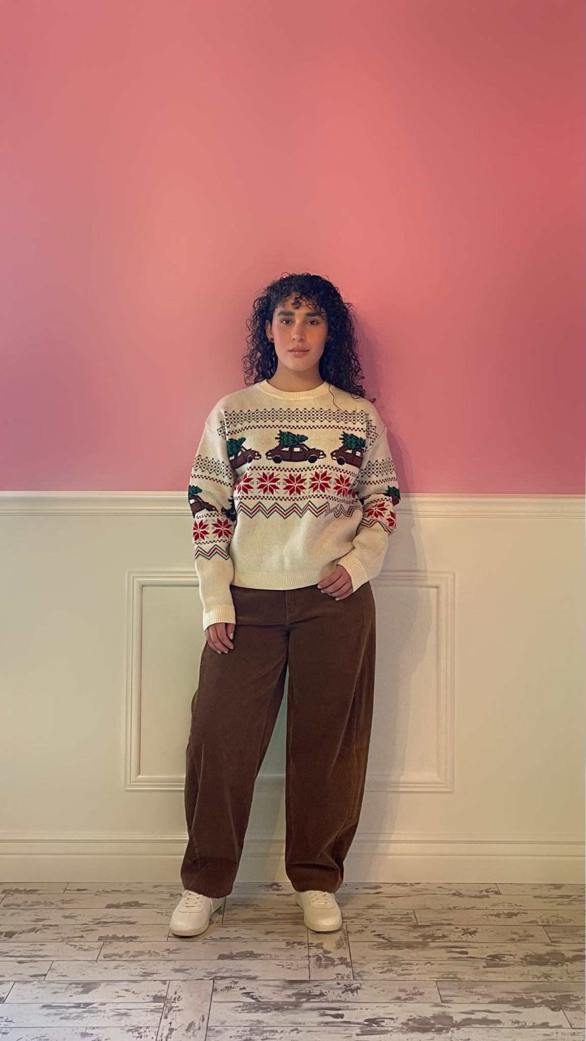 Christmas Tree Car Sweater