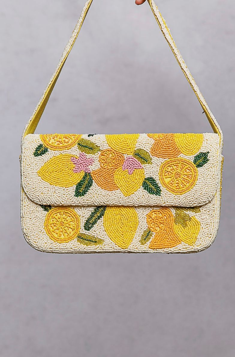 Freshly Squeezed Beaded Bag