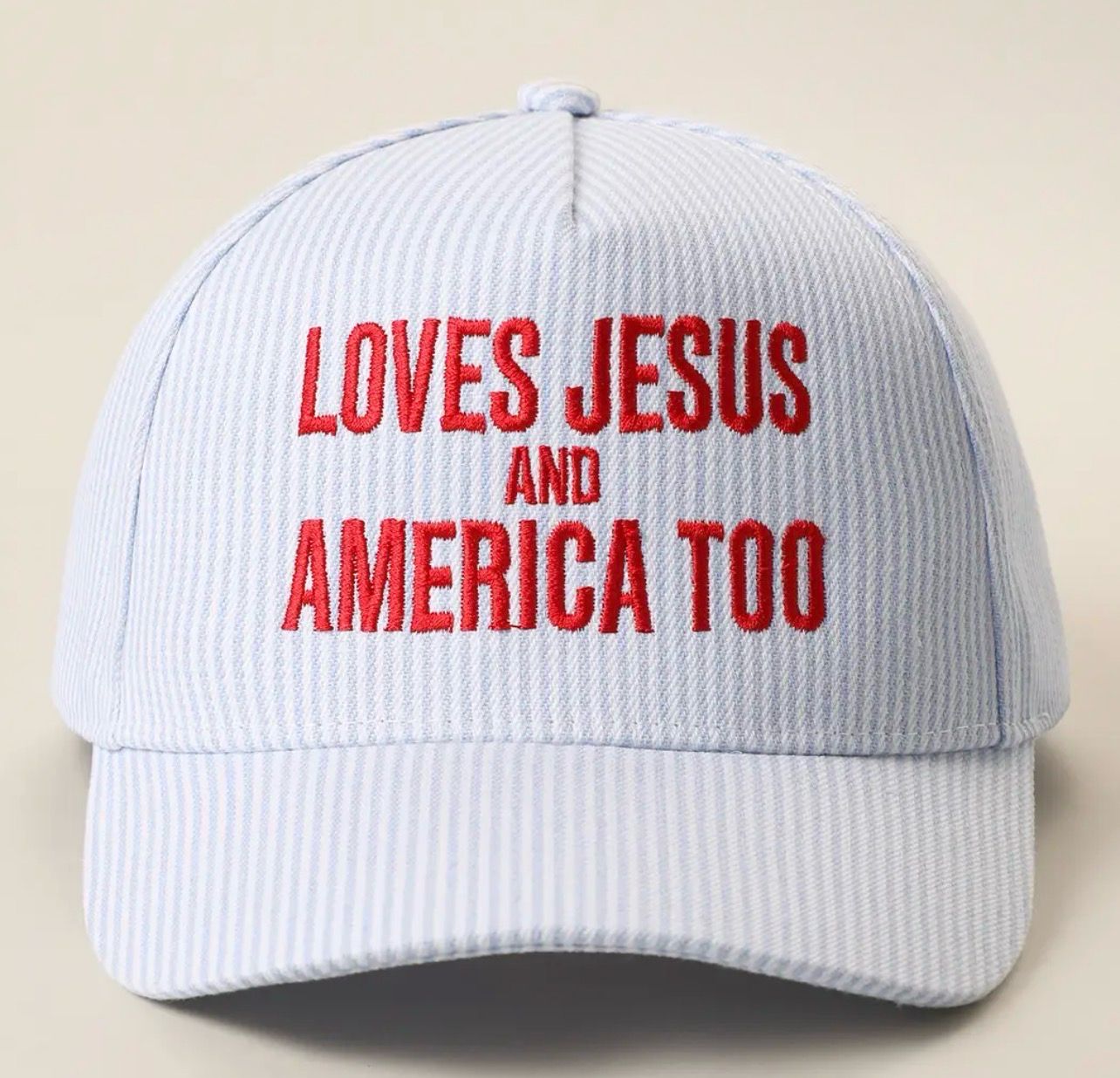 LOVES JESUS AND AMERICA TOO Hat