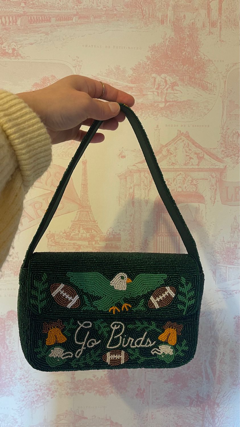 Birds Beaded Bag Birds Beaded Bag
