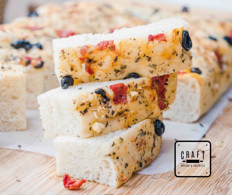 Tomato &amp; Olive Focaccia