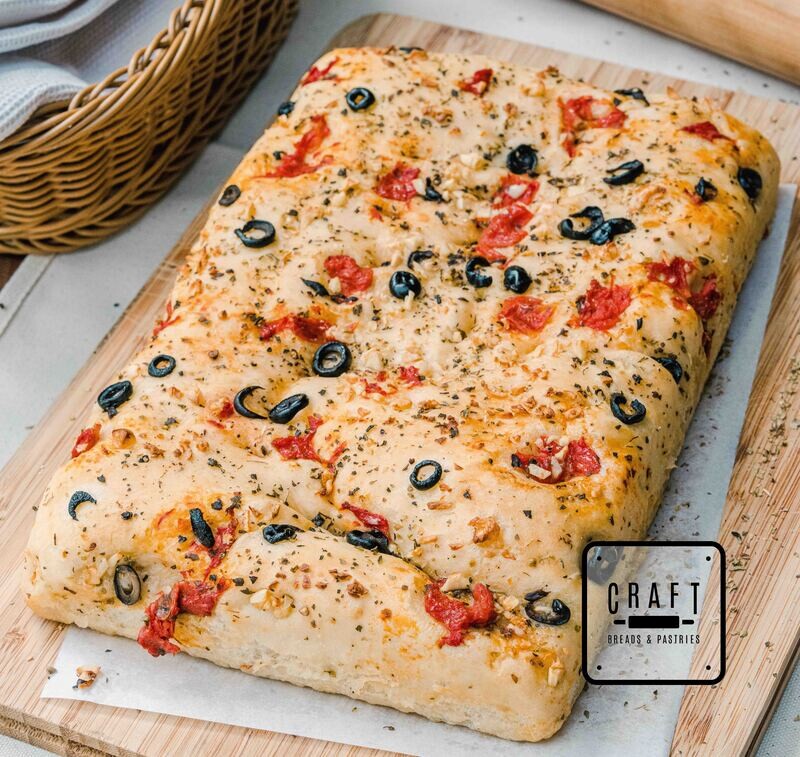 Tomato &amp; Olive Focaccia