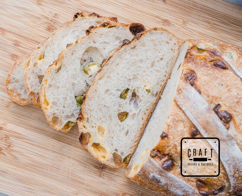 Cheddar-Jalapeño Sourdough