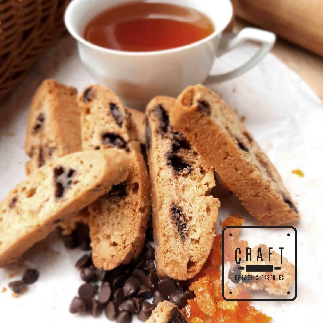 Choco Chip-Orange Biscotti