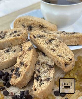Chocolate Chip-Pomelo Biscotti