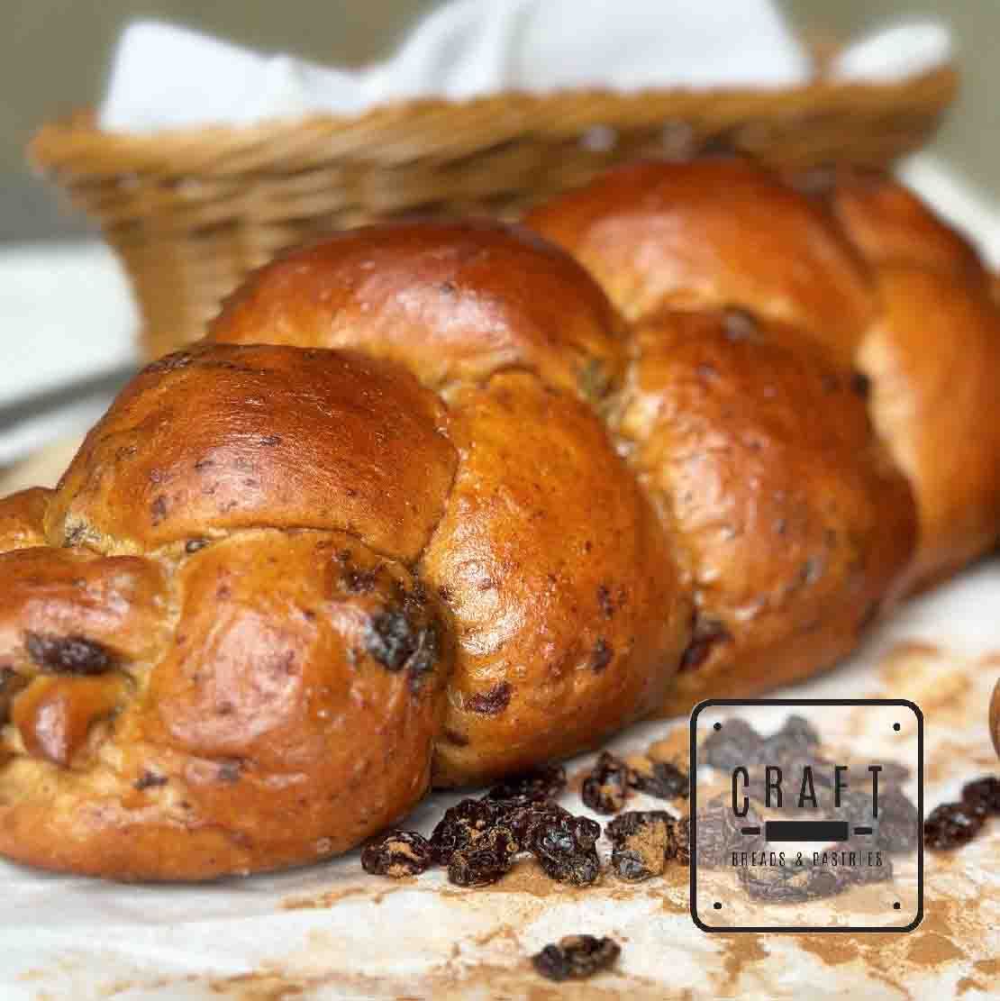 Cinnamon-Raisin Challah Loaf