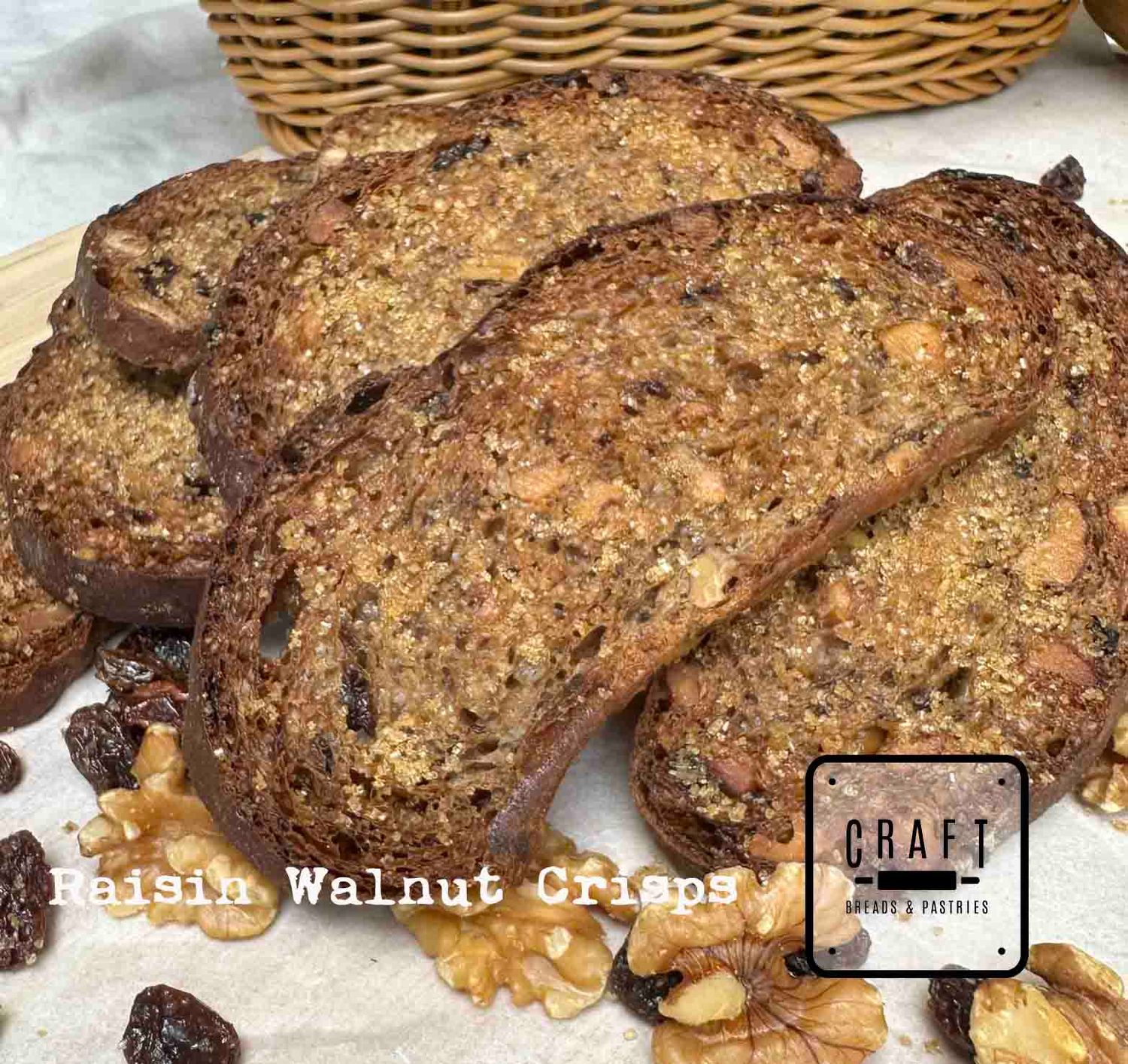 Raisin Walnut Crisps