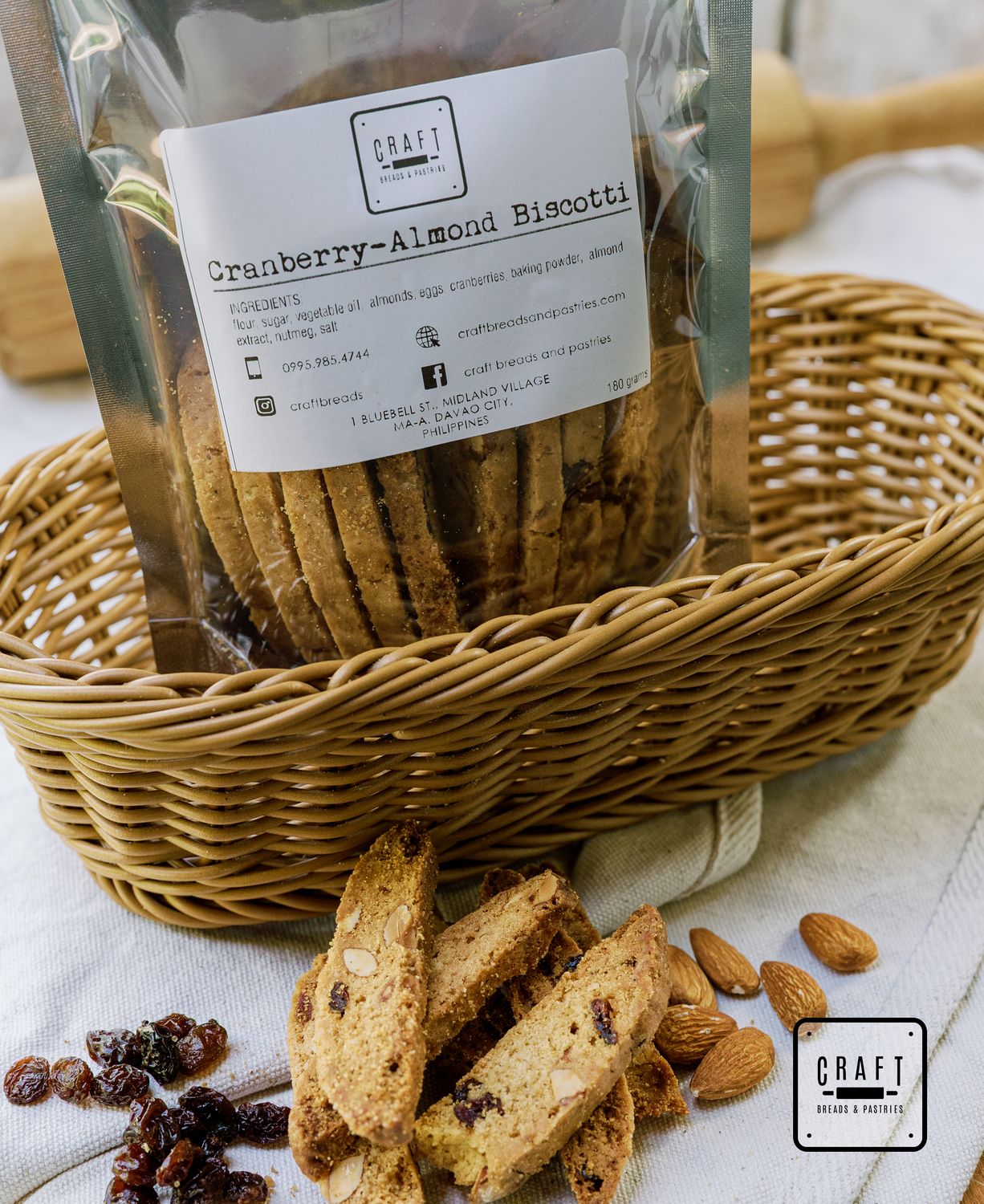 Cranberry Almond Biscotti