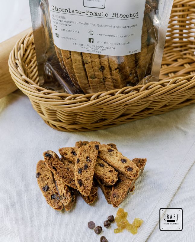 Chocolate Chip-Pomelo Biscotti