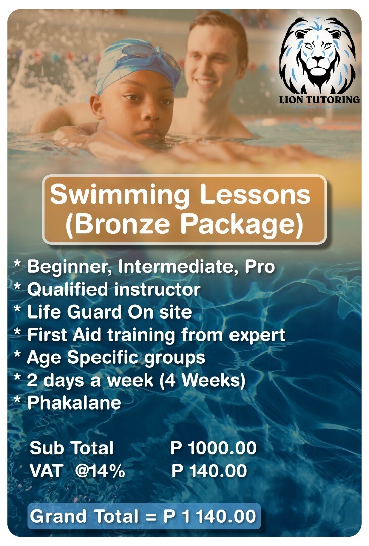 ​Swimming Lessons - Bronze Package