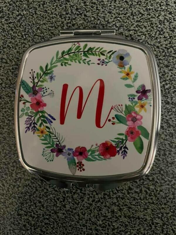 Floral Compact Mirror